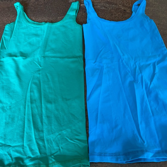 Theory Green and Blue Tank Tops - Picture 2 of 2